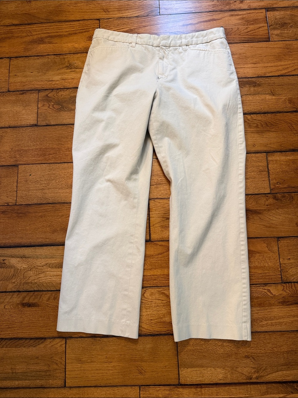 Women’s Classic Cotton Chino Pants in Light Beige